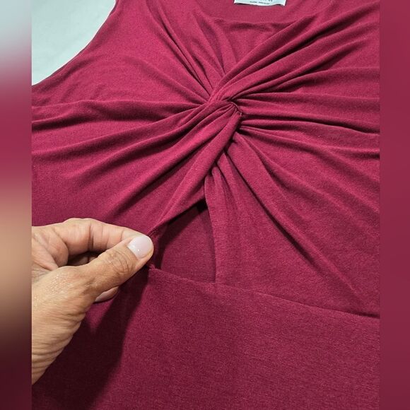 Bailey 44 Burgundy Twist Front Dress - Picture 12 of 14